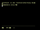 Die eingebaute Textverarbeitung des plus/4